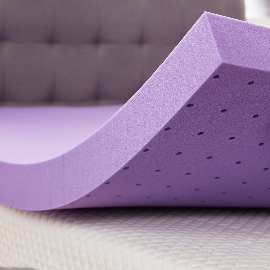 Can a Purple mattress be folded in half?