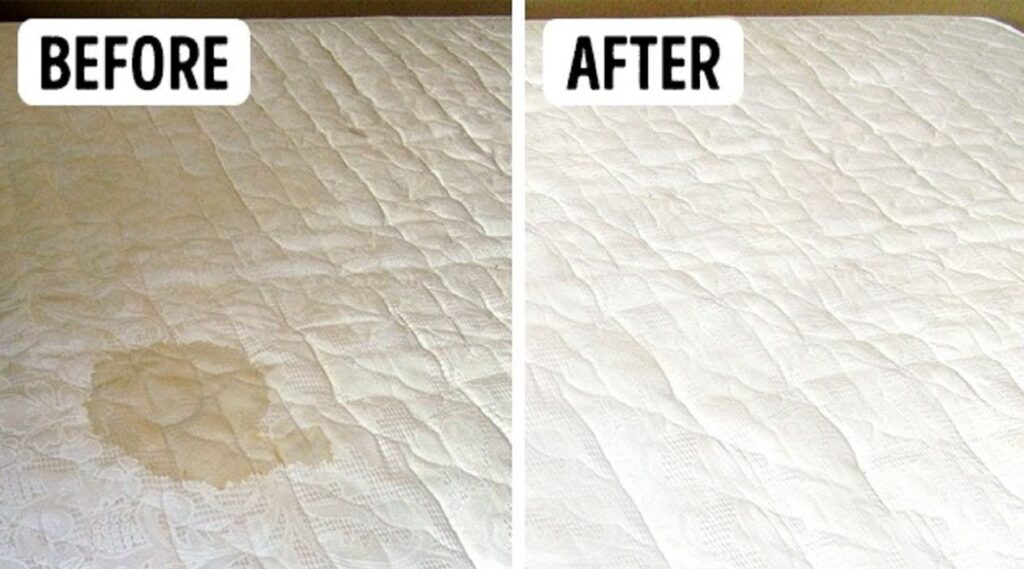 Spot clean mattress